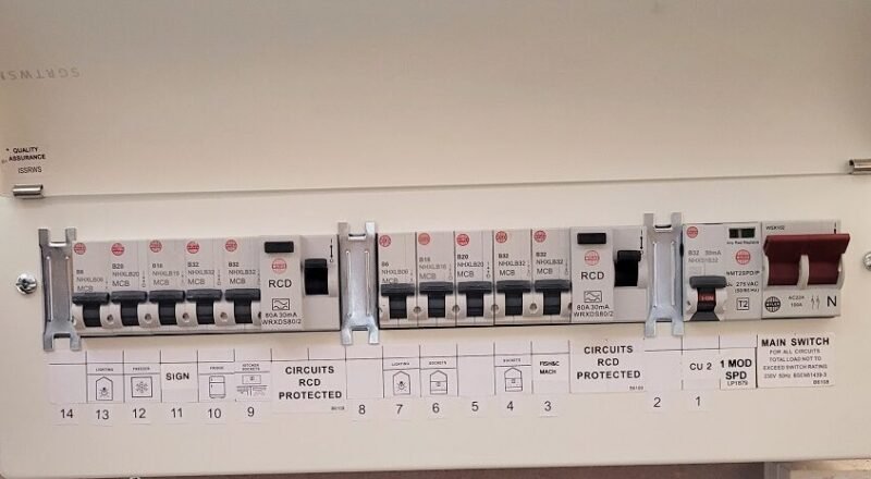 High Integrity Consumer Unit replacement of old type fuse box