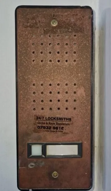 Broken old Audio door entry panel