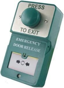 Door entry lock release