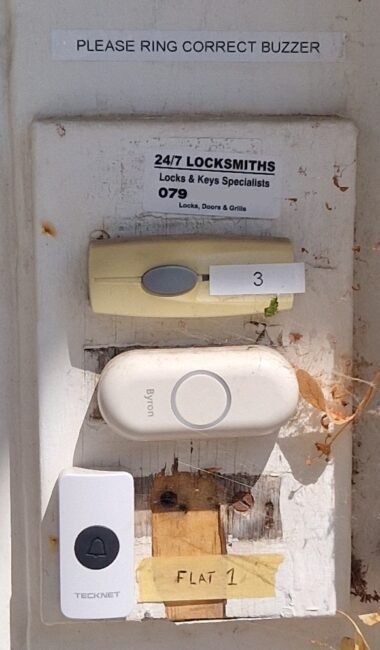 "Please ring correct buzzer" Apartments needs a new door intercom which can be installed by faraday engineering